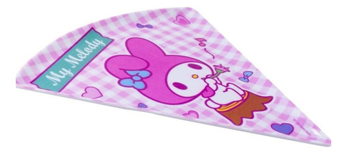 Set Tazon Mediano Melamina Plato Pizzero Vaso - My Melody