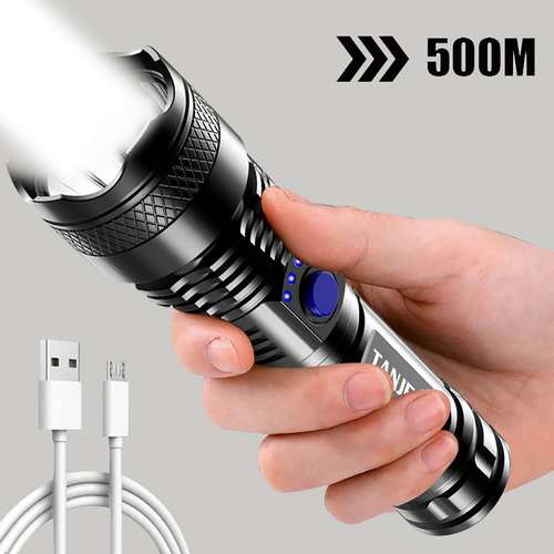 Linterna Led De Largo Alcance Súper Brillante Para