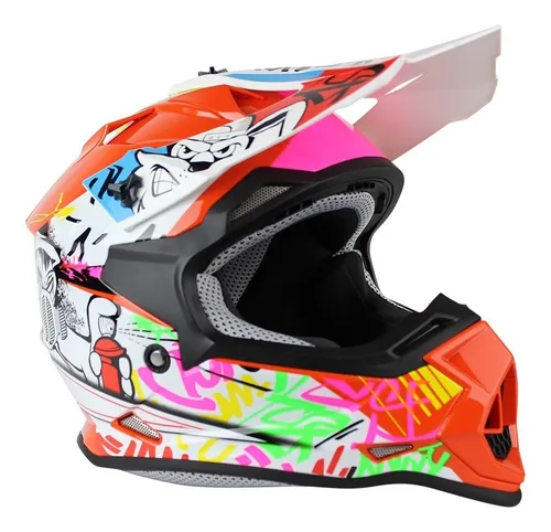 Casco Bkr Cross Jr Bomber De Abs Cuotas sin inter s
