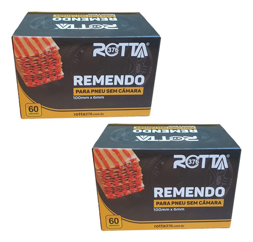Reparo De Pneus S/cam 60 Unid Macarrão Refil - 02 Pçs