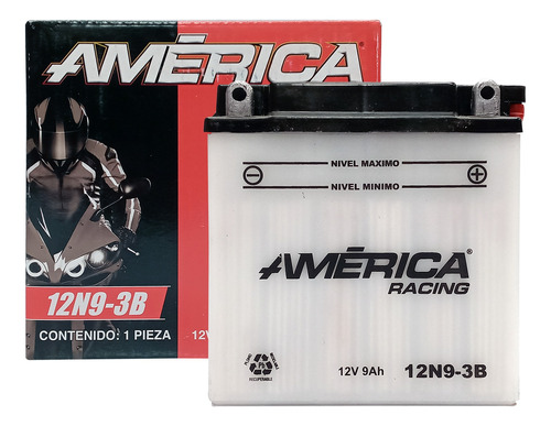 Bateria America Moto 12v 9 Amperes Motobateria 12n9-3b