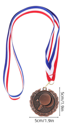 Medalla De Metal Con Temática De Tenis De Mesa Para Competic