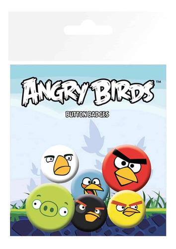 Pack De Chapitas Originales Angry Birds Faces