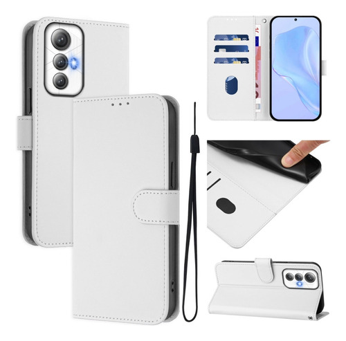 Funda De Poliuretano De Color Liso Para Cubot Max 5