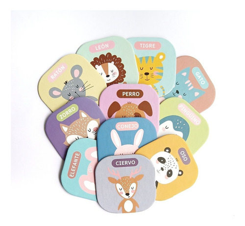 Juego De Mesa Para Niños Memoria De Animales