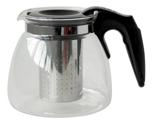 Tetera Vidrio Té Infusor Acero Inoxidable 900ml Alba Hogar