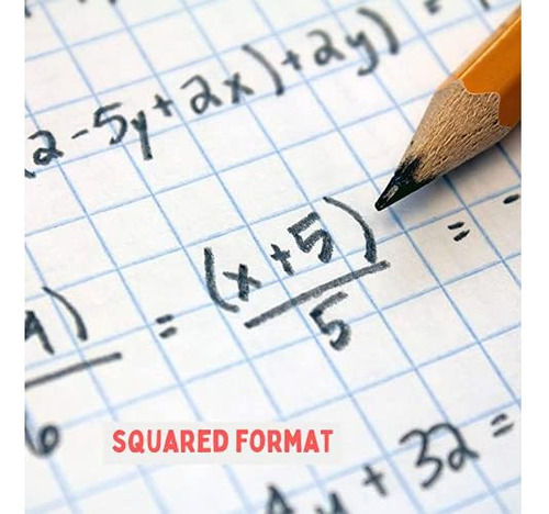 Cuaderno Espiral De Papel Milimetrado, 8.5 X 11 Pulgada...