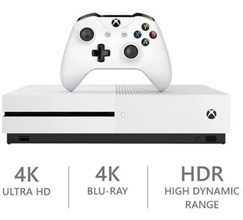Imagen 2 de 4 de Consola Microsoft Xbox One S Con Accesorios 500gb Hdd Blanco