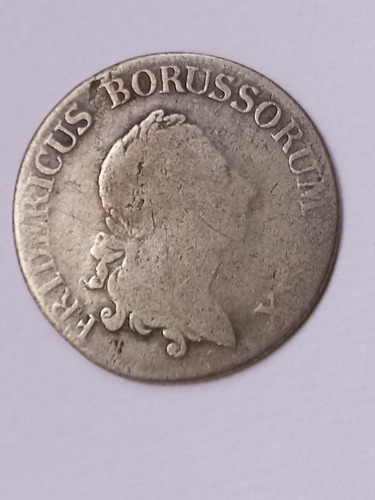 Antigua Moneda De Prusia 1/3 Thaler 1779