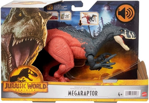 Jurassic World - Megaraptor - Roar Strikers - Mattel - 