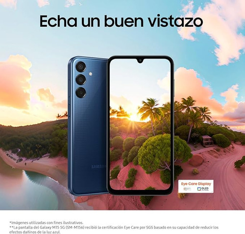 Teléfono Samsung Galaxy M15 5G 128 GB 4 GB Azul oscuro - Excelente (Reacondicionado)