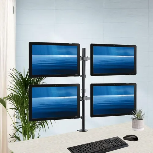 Poste 75cm Abrazadera Brazos Soporte Mesa Monitor Notebook