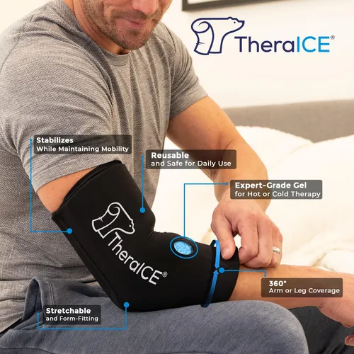 Theraice Rx Manga Compresión Gel Frío Lesión M Ews