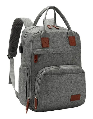 Mochila Maternal Carestino Boston Color Gris