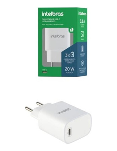 Carregador Universal Ultra Rapido Usb-c Ec 10 Power 20w 