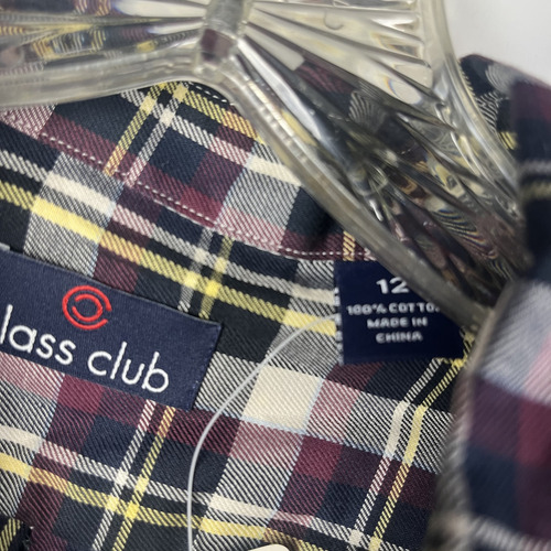 Camisa Cuadros Niño Class Club Talla 12 (Usado)