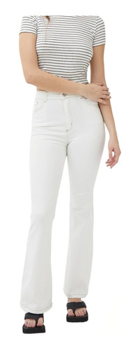 Jean Mujer Elastizado Oxford Hilo Camel Bora Jeans