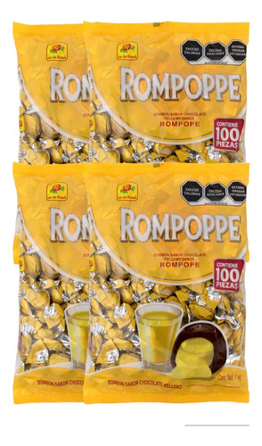 Bombón Chocolate Relleno Rompope 4 Kg 400 Pz