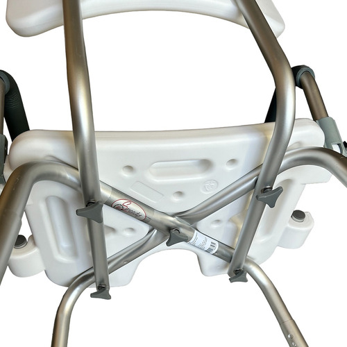 Silla Ducha Plegable Con Descansabrazos Abatibles De Color