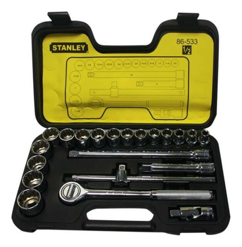 Copas Ratchet 22 Pz 1/2 Stanley 3/8a1.1/8 86-533