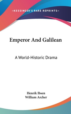 Libro Emperor And Galilean: A World-historic Drama - Ibse...