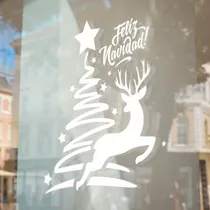 Comprar Vinilos Decorativos Navidad Fiestas Vidrieras Blancos A 50cm