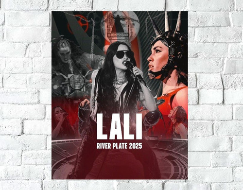 Poster Decorativo Lali Esposito 13 - Tamaño A3 30x40 Rojo