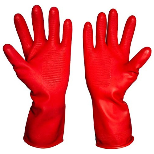 12 Pares De Guantes P/ Limpieza De Látex Hultex Chico 84940