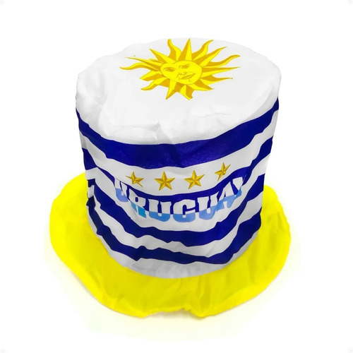 Imagen 2 de 6 de Gorro Sombrero Cotillón Mundial Uruguay Futbol - Otec