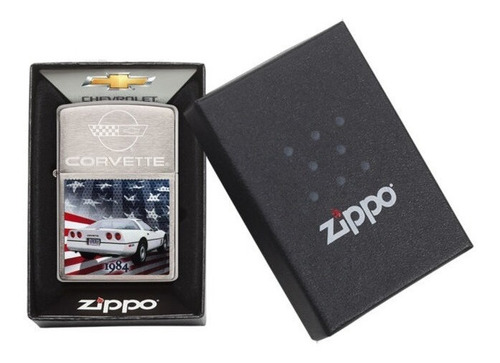 Imagen 2 de 6 de Encendedor Zippo Mod 200-060109 Corvette 1984 Gtia 12ctas