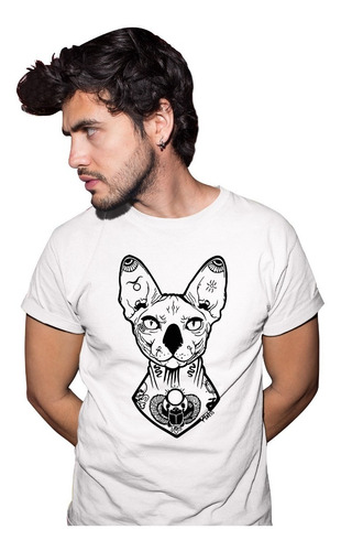 Camisetas Personalizada De Hombre De Gato Esfinge Cleen