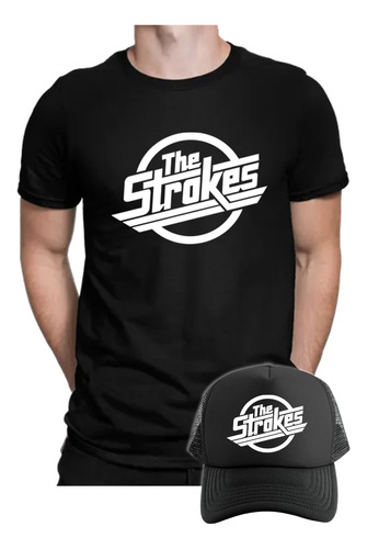 Camiseta The Strokes Gorra Trucker Combo