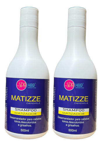 2x Shampoo Roxo Matizador Desasmarelador 500ml Louros
