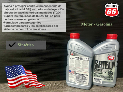(12 Pzas) Aceite Para Motor Sintético. Choice 5w-30