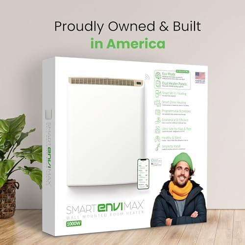 Calentador De Pared Eléctrico Enchufable Wi-fi Smart Envimax