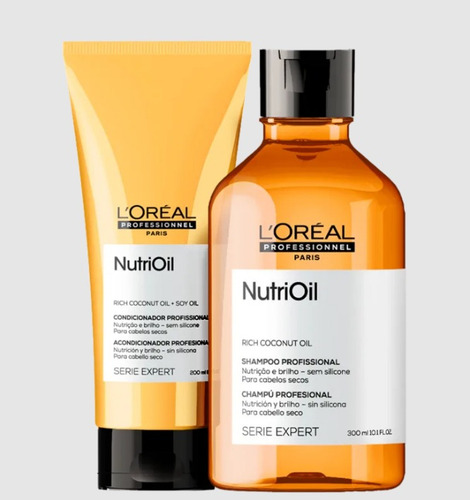 Kit Nutrioil Loreal Shampoo Nutrição 300ml + Condicionador