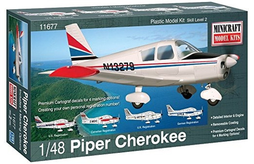 Kit Minicraft Piper Cherokee Modelo De Avión (escala 1/48)