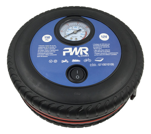 Calibrador E Mini Compressor De Penu Portátil Automotivo 12v