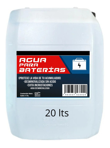 Agua Para Baterías (porron 19 Lts) 