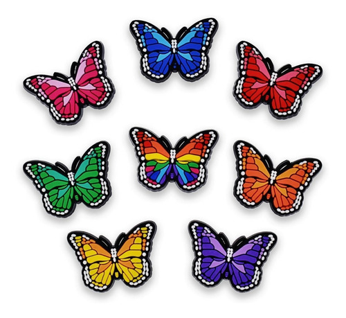 Pins Para Croc/gomones X4u. Maripositas Tipo Vitreaux