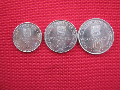 Set Monedas De Venezuela 2016 10,50 Y 100 Bolívares 