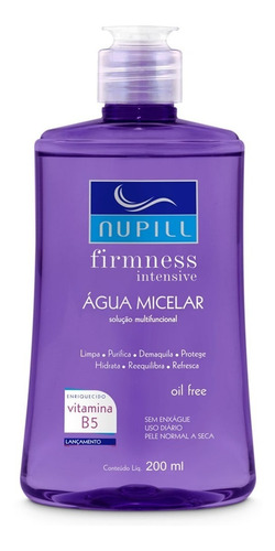 Água Micelar Facial Firmness 200ml Nupill