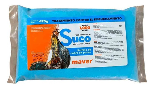 Alimento Suco 470g & Lab. Maver & Pollitos & Aves En General