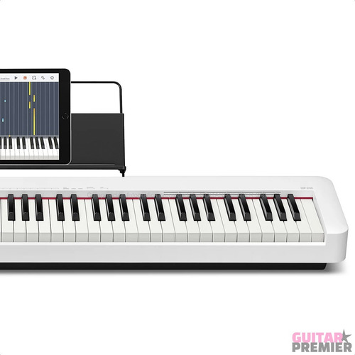 Piano Digital Casio Cdp-s110we Banco Pie Fuente Pedal Funda