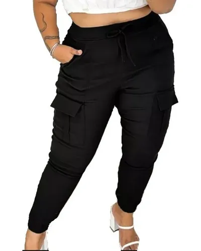 Pantalon Bolsillos Cargo Mujer