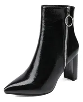 Comprar Botín Botas Dama Tacón Ancho Cuadrado Moda Mujer Dream Pairs
