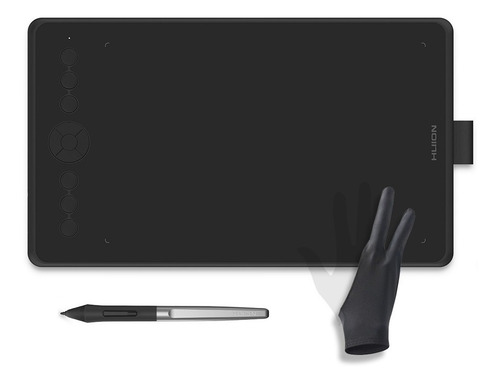 Tableta Grafica Dibujo Huion H320m Negro + Envio + Guante
