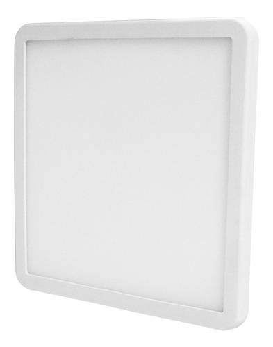 Luminario Led Empotrado Cuadrado Con Base Ajustable 9w Color Blanco
