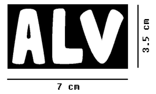 Alv Logo3 Sticker Vinil 3 Piezas $135 Pesos Mikegamesmx