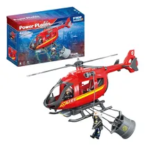 Comprar Playset Muñecos Bomberos C\u002Fhelicoptero Luz Y Sonido